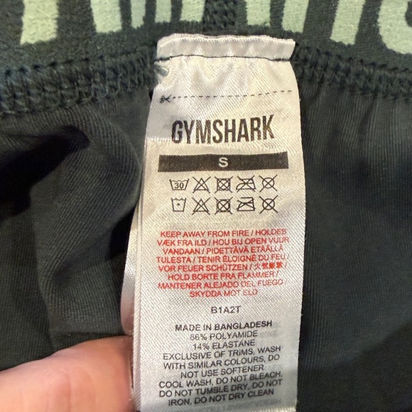 Gymshark Green Gym Leggings Size S - Picture 9 of 9